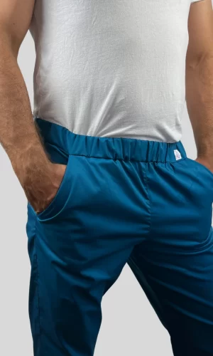 Slim-fit gumis derekú egészségügyi munkaruha-ELASTIC nadrág