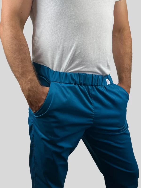 Slim-fit gumis derekú egészségügyi munkaruha-ELASTIC nadrág