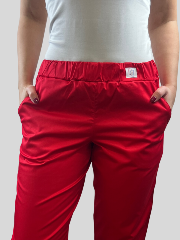 Slim-fit gumis derekú egészségügyi munkaruha-ELASTIC nadrág-2001
