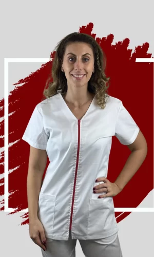 Doktordivat egészségügyi munkaruha-MPC-Cipzárral-6001