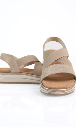 Batz Aletta női szandál beige mix színben.